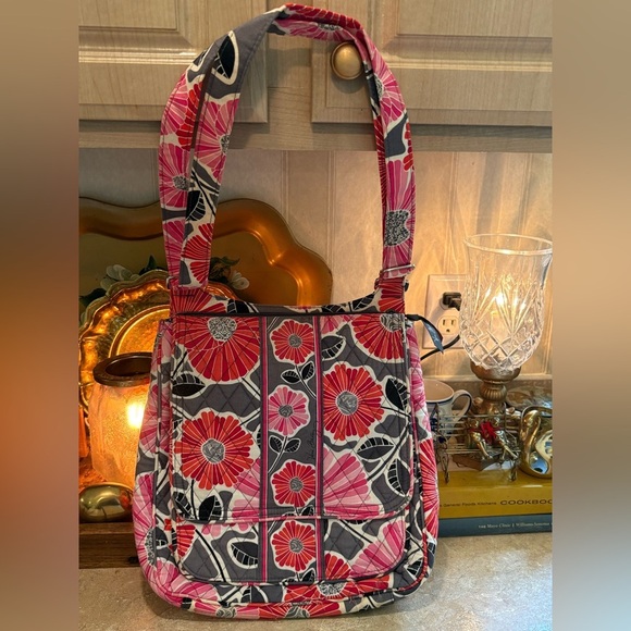 Vera Bradley Cherry Blossoms Large Crossbody Purse - Picture 1 of 11